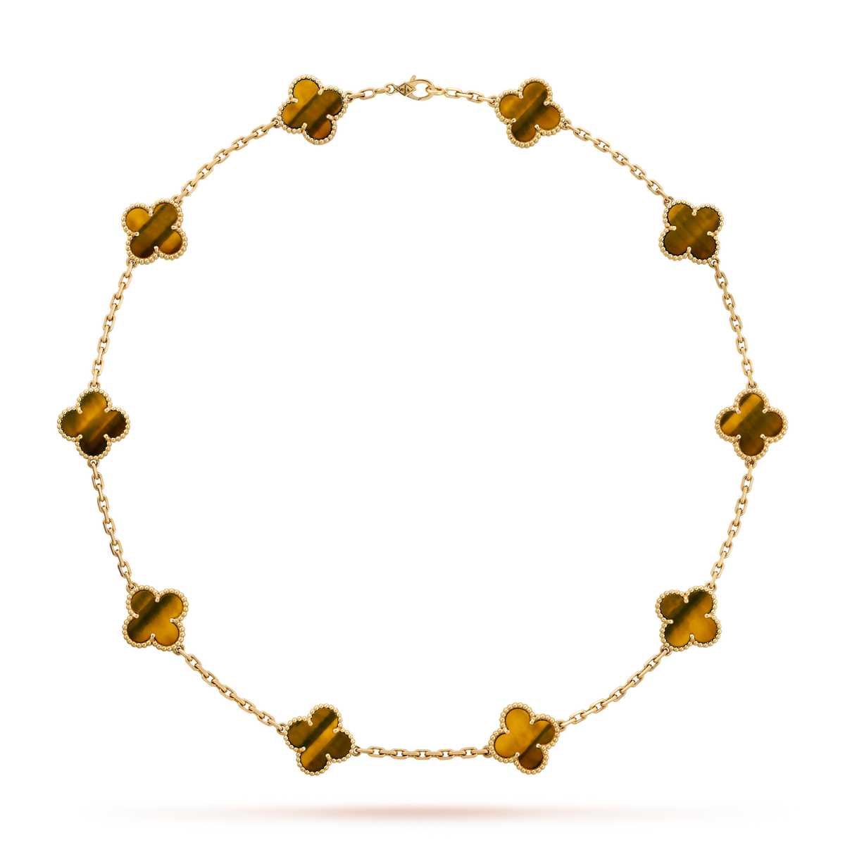 [Solara Jewelry ]KLEE 10 MOTIVE TIGERAUGE-HALSKETTE