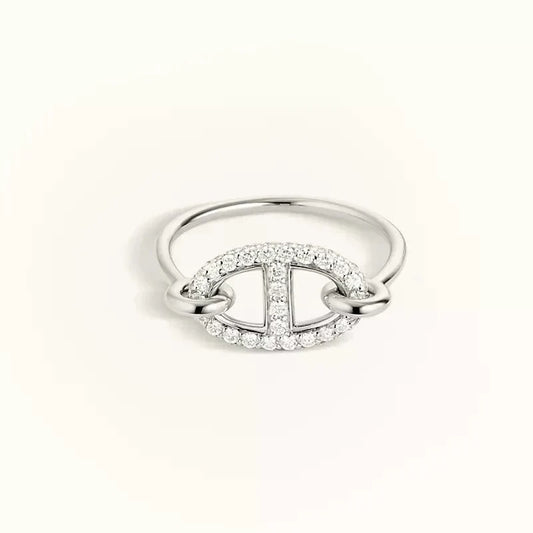 [Solara Jewelry ]RONDE SMALLER SILBER DIAMANTENRING