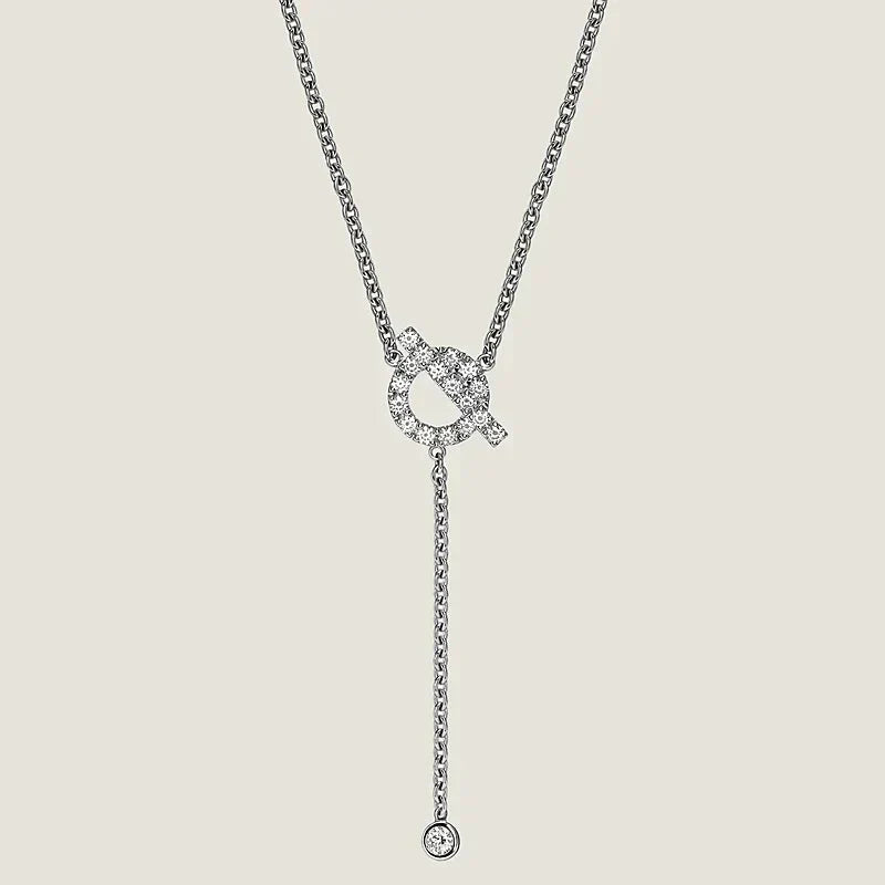 [Solara Jewelry ]FINESSE SILVER DIAMOND NECKLACE