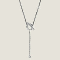 [Solara Jewelry ]FINESSE SILVER DIAMOND NECKLACE