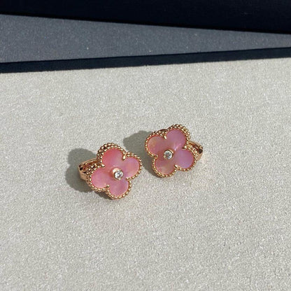 [Solara Schmuck ]KLEE MEDIUM 1 DIAMANT ROSA OHRRINGE