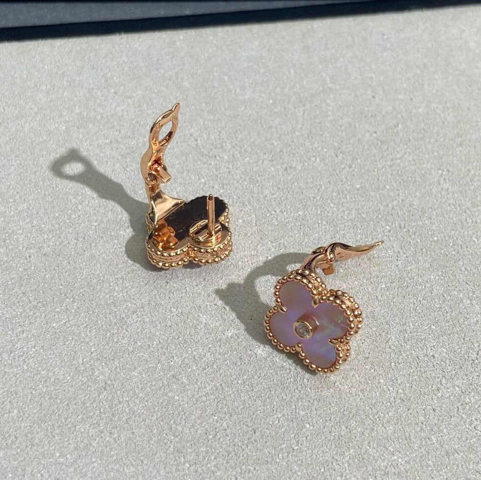 [Solara Schmuck ]KLEE MEDIUM 1 DIAMANT ROSA OHRRINGE