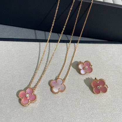 [Solara Schmuck ]KLEE MEDIUM 1 DIAMANT ROSA OHRRINGE
