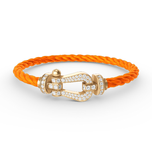 [Solara Jewelry ]フォース ラージ ホースシュー フルダイヤモンドブレスレット ゴールド