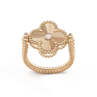 [Solara Jewelry ]CLOVER RIVERSIBLE ROSE GOLD RING