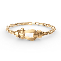 [Solara Jewelry ]FORCE LARGE HORSESHOE CLASP  METAL BRACELET