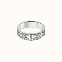 [Solara Jewelry ]KELLY SILVER DIAMOND RING