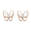 [Solara Jewelry ]SCHMETTERLING MOP DIAMANT OHRRINGE