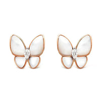 [Solara Jewelry ]BUTTERFLY MOP DIAMOND EARRINGS