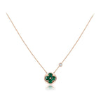 [Solara Jewelry ]SUN PEDANT PINK GOLD 1 DIAMOND NECKLACE