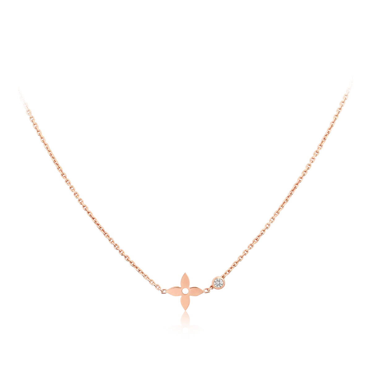 [Solara Jewelry ]BLOSSOM-ANHÄNGER ROSÉGOLD UND DIAMANT