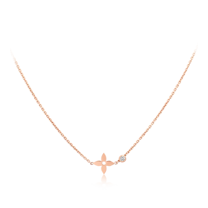 [Solara Jewelry ]BLOSSOM-ANHÄNGER ROSÉGOLD UND DIAMANT