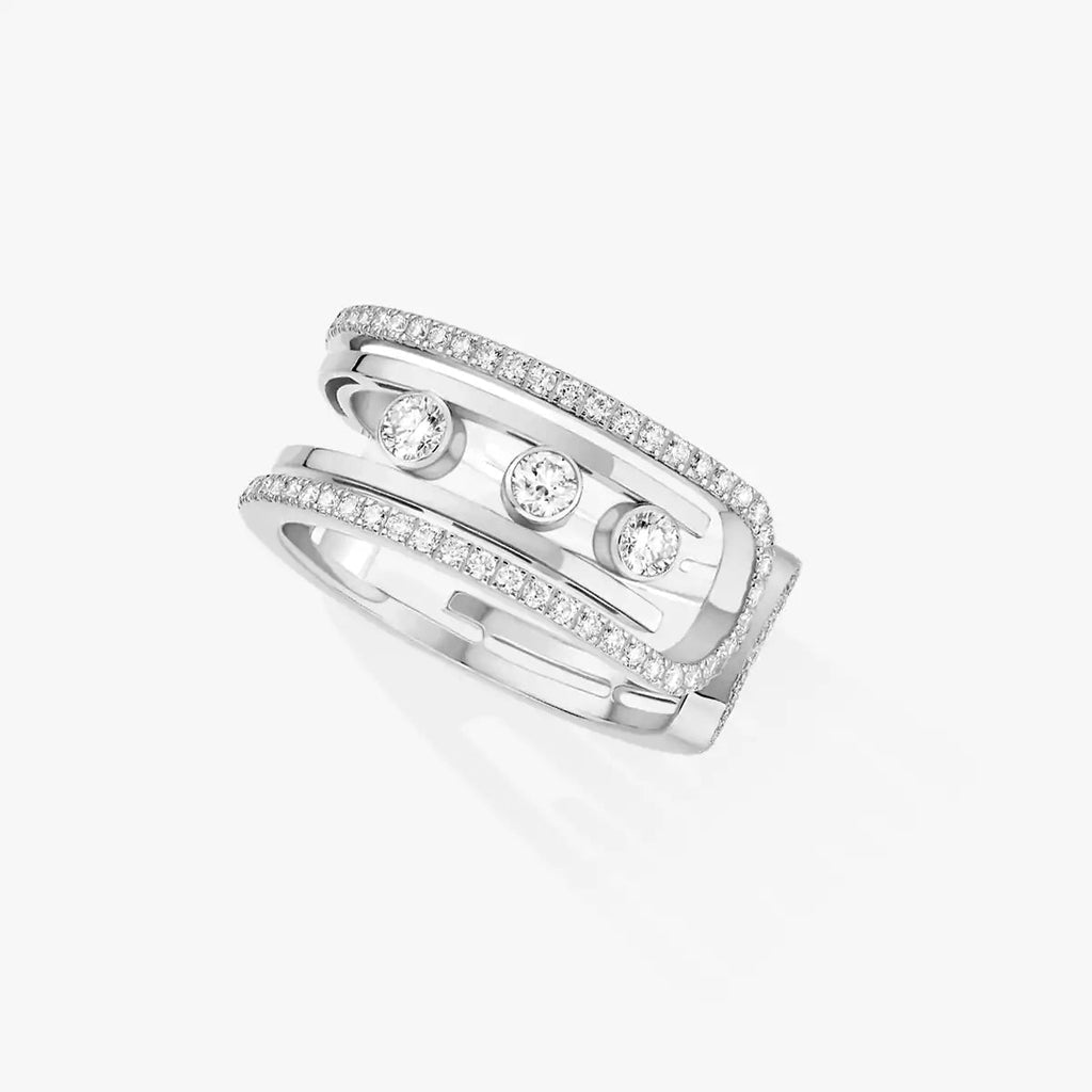 [Solara jewelry]10th Diamond Ring aus Gold verschieben