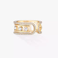 [Solara jewelry]10th Diamond Ring aus Gold verschieben
