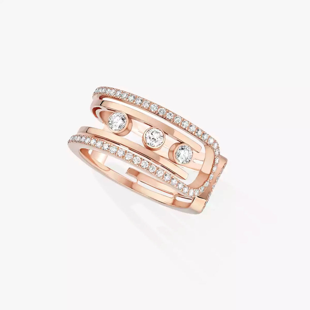 [Solara jewelry]10th Diamond Ring aus Gold verschieben