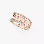 [Solara jewelry]10th Diamond Ring aus Gold verschieben