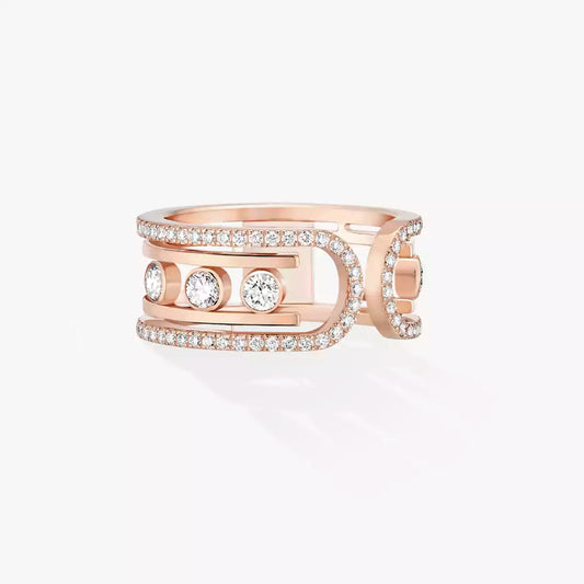 [Solara Jewelry]Move 10th Diamond Ring in Gold