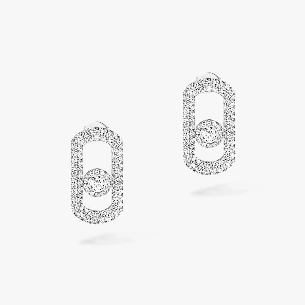 [Solara jewelry]Solaraジュエリー So Move パヴェダイヤモンドピアス シルバー製