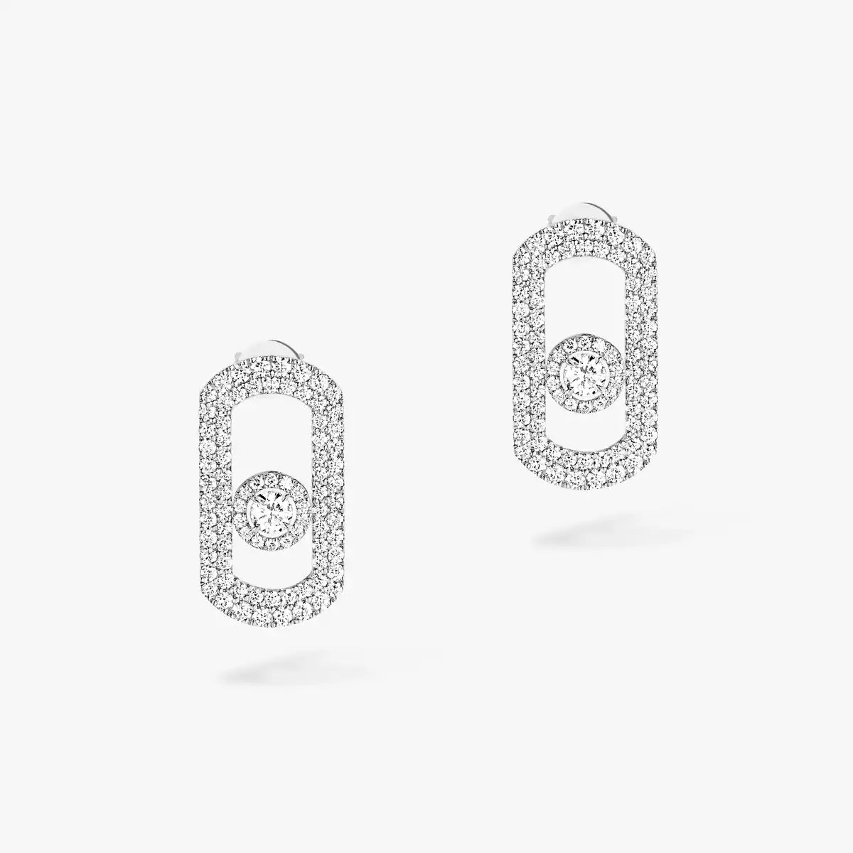 [Solara jewelry]Solaraジュエリー So Move パヴェダイヤモンドピアス シルバー製