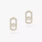 [Solara jewelry]Solaraジュエリー So Move パヴェダイヤモンドピアス シルバー製