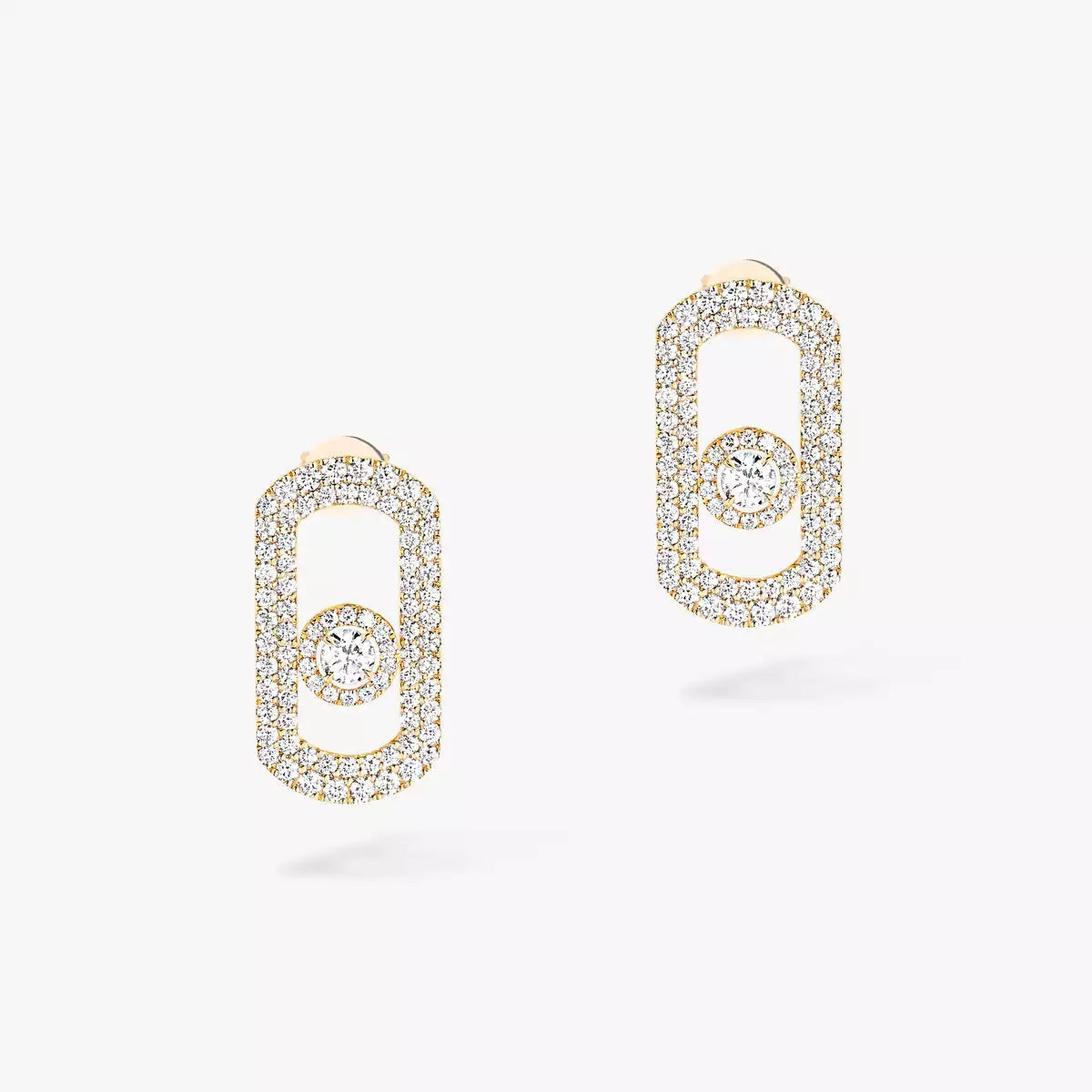 [Solara jewelry]Solaraジュエリー So Move パヴェダイヤモンドピアス シルバー製