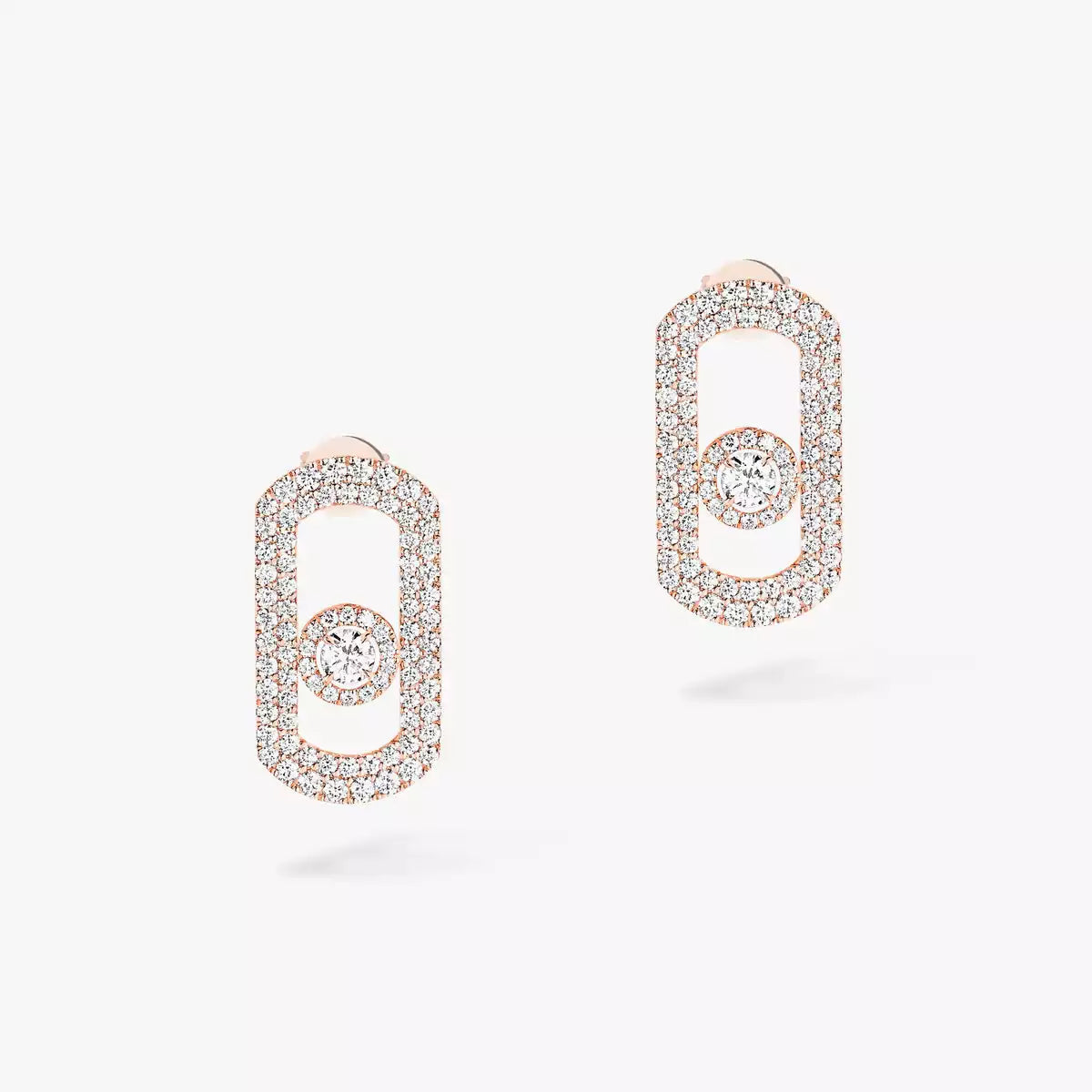 [Solara jewelry]Solaraジュエリー So Move パヴェダイヤモンドピアス シルバー製