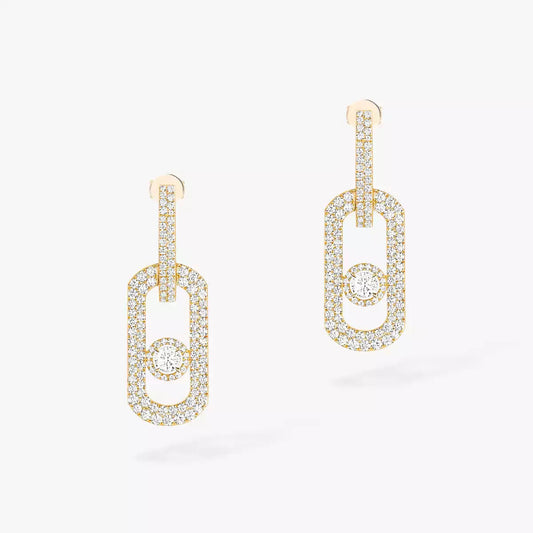 [Solara Jewelry]So Move XL Pave_-Set Diamond Pendant Earrings