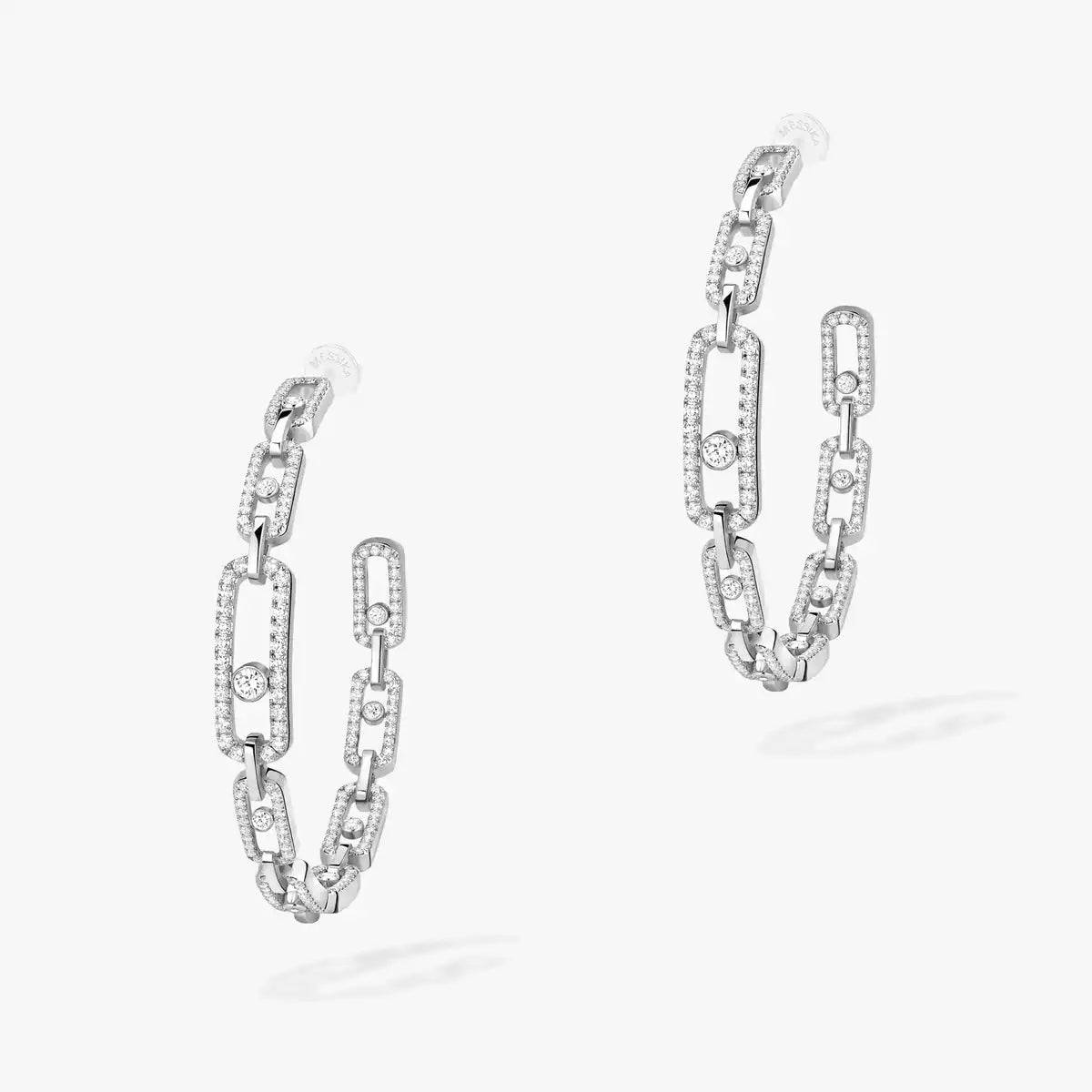 [[Solara Schmuck]Move Link Diamond Creolen