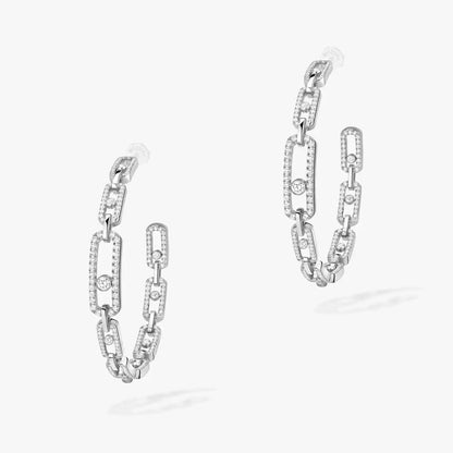 [[Solara Schmuck]Move Link Diamond Creolen