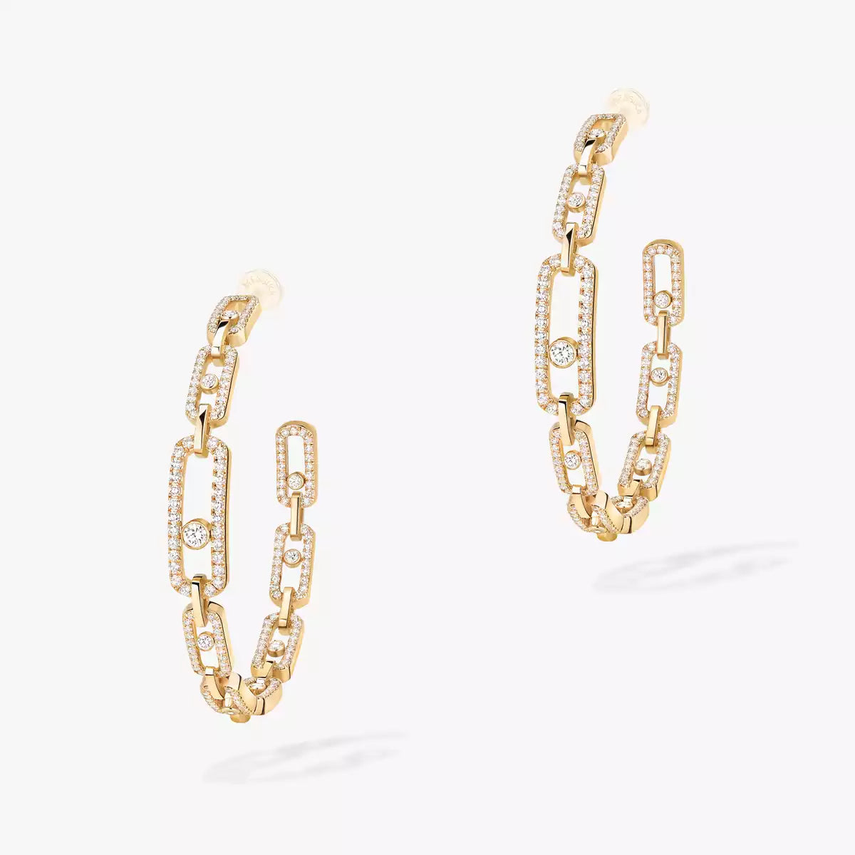 [[Solara Schmuck]Move Link Diamond Creolen