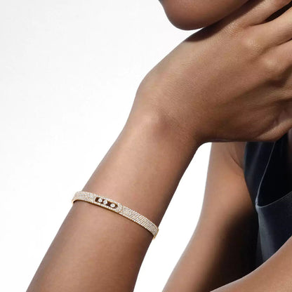 [Solara Schmuck]Noa Voll Pavé Diamant Armreif