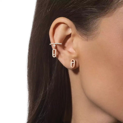 [Solara jewelry]Move Uno ダイヤモンドスタッドピアス