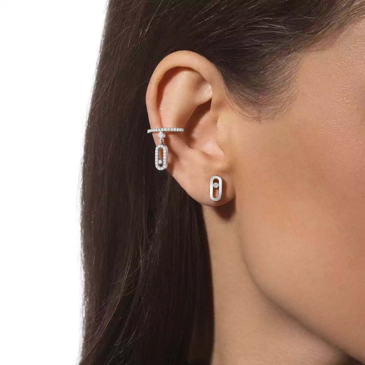 [Solara jewelry]Move Uno ダイヤモンドスタッドピアス