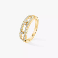 [Solara jewelry] Baby Move Gold Diamond Pave_ Ring