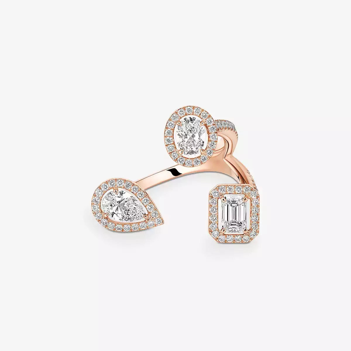 [[Solara jewelry] ダイヤモンドリング 0,25ct マイ・ツイン・トリロジー