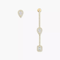 [Solara jewelry]Diamond Drop Earrings My Twin