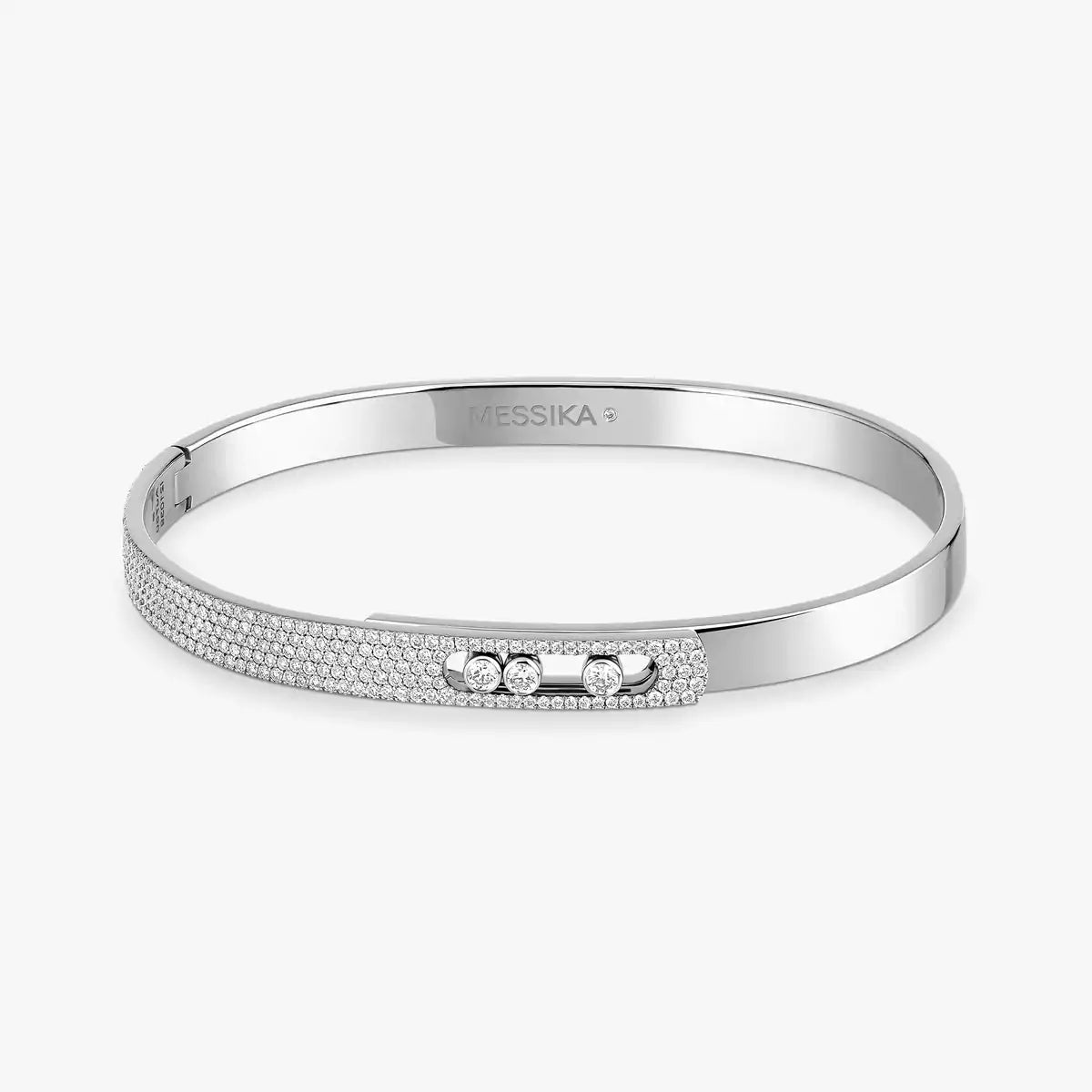 [Solara jewelry]ノア ローズゴールド パヴェダイヤモンド バングルブレスレット