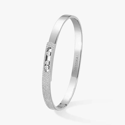 [Solara jewelry]ノア ローズゴールド パヴェダイヤモンド バングルブレスレット
