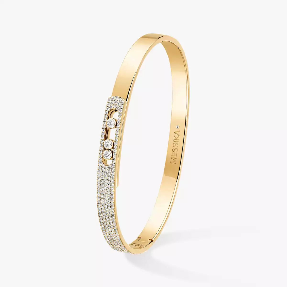 [Solara jewelry]ノア ローズゴールド パヴェダイヤモンド バングルブレスレット