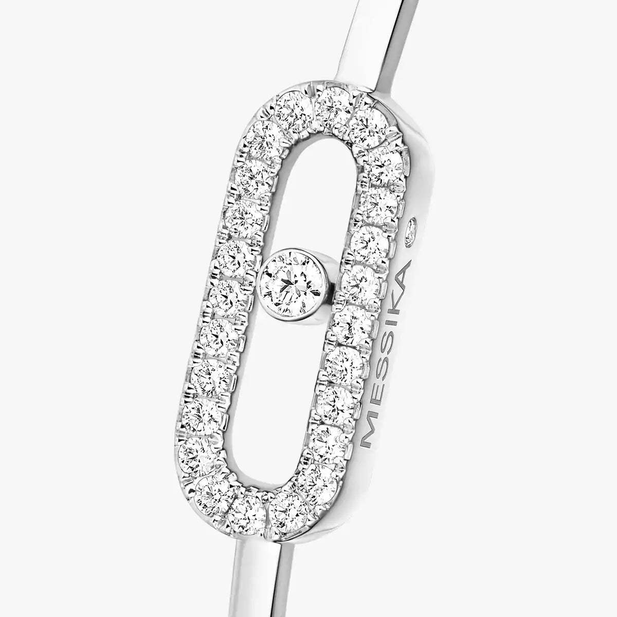 [Solara jewelry]Move Uno Pavé Flex-Armreif mittel