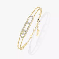 [Solara jewelry] Move Classique pavé bracelet