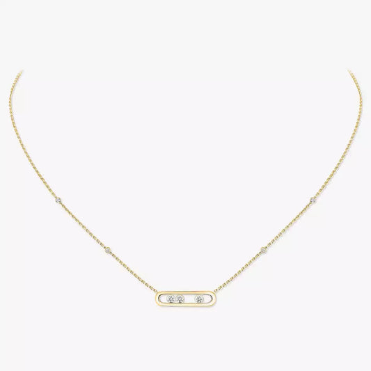 [Solara Jewelry] Baby Move Gold Diamond Necklace