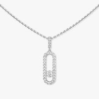 [Solara jewelry]Move Uno Diamond Necklace in Rose Gold