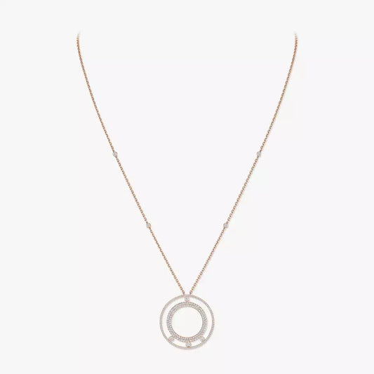 [Solara Jewelry]Move Romane Long Pave_-Set Diamond Necklace