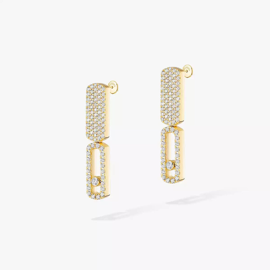 [Solara jewelry]Imperial Move SM Diamant-Ohrringe