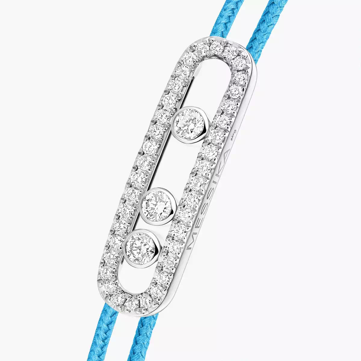 [Solara Jewelry]Messika Care(s) pink cord pavé bracelet