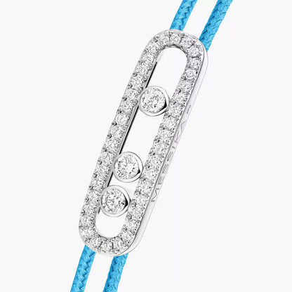 [Solara Jewelry]Messika Care(s) pink cord pavé bracelet