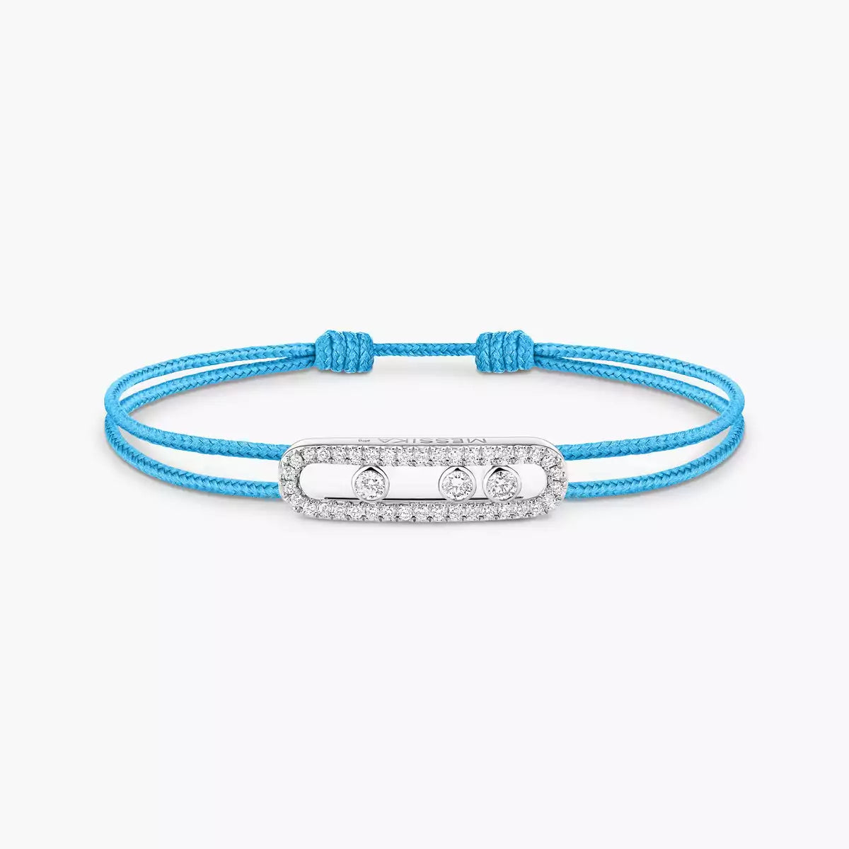 [Solara Jewelry]Messika Care(s) pink cord pavé bracelet