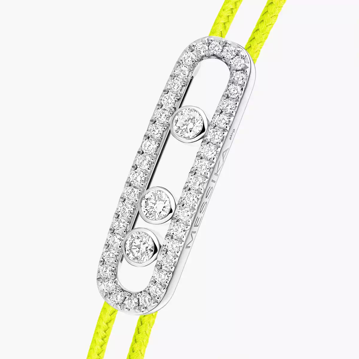 [Solara Jewelry]Messika Care(s) pink cord pavé bracelet