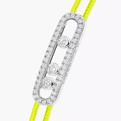 [Solara Jewelry]Messika Care(s) pink cord pavé bracelet